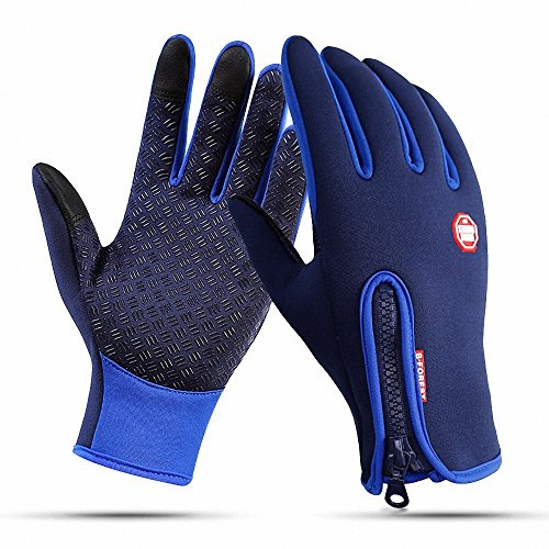 Aileese Anti-slip Motorcycle Winter Warm Outdoor Sports Hiking Cycling Men Women Full Finger Touch Screen Gloves