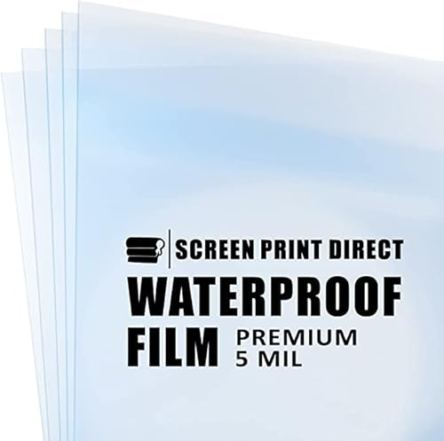 Screentryck Direct® vattentäta bläckstrålefilmark (8,5 x 11 tum - 100 ark)