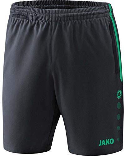 JAKO, träning & fitness – dam, shorts, tävling 2.0, 6218 Anthrazit/Türkis 34W / 36L