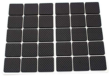 Trimming Shop Furniture Pads, Square Felt Pad for Table Chair Legs, Floor Protector from Scratch Self Adhesive Non Slip, Protect Hardwood Floor, Furniture Feet, Sofa, Table, Bed - M Black 26x26, 2 Set
