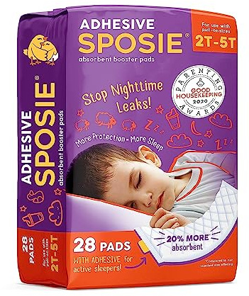 Sposie - Almohadillas elevadoras de pañales 2T-5T, 28 unidades, insertos de pañales para bebés durante la noche, forros de pañales para pañales nocturnos, pañales para la noche