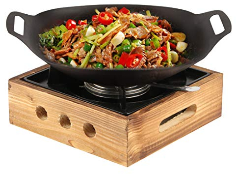 Japanese Sukiyaki Sets Small Pot Cast Iron Pot Japanese Pot Stew Pot Hot Pot with Stove Set,D22cm