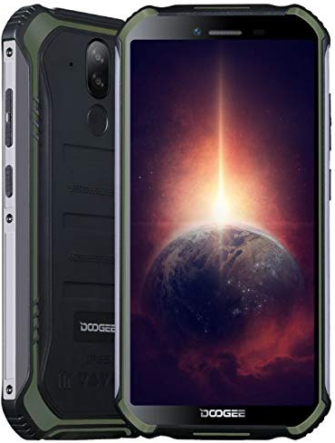 Telefono Rugged DOOGEE S40 PRO 【4 GB RAM 64 GB ROM】,IP68 Smartphone Android 10 Cellulare Robusto,Helio A25 Octa Core, Schermo Gorilla Glass 5,45’’,13MP+2MP+5MP, DUAL SIM, Impronta Digitale NFC Verde