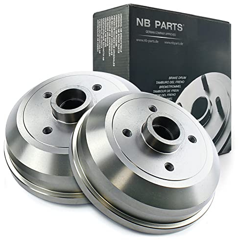 NB PARTS 2x Bremstrommel Bremstrommeln hinten passend für Opel Corsa B Tigra mit ABS