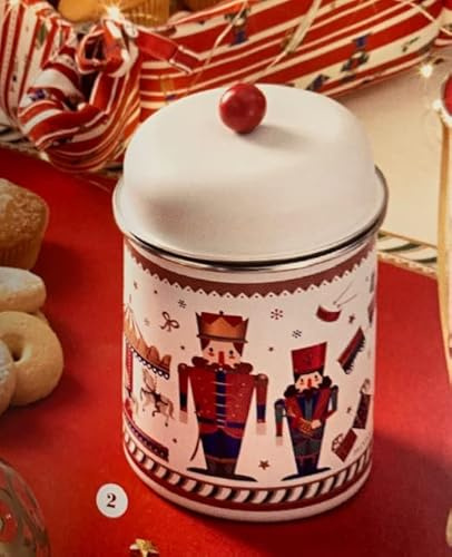 Pot en métal-le casse-noisette – bouchon blanc-10,5 × 17 cm-brandani