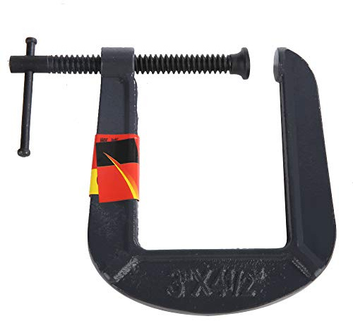 Woodworking G-Clamp Deep Throat, Heavy Duty Cast Steel C-Clamp DIY Carpentry Fixed U-Shaped Clamping Device, for Welding,Carpentry,Automotive Repair&Buildings (70 * 110mm)