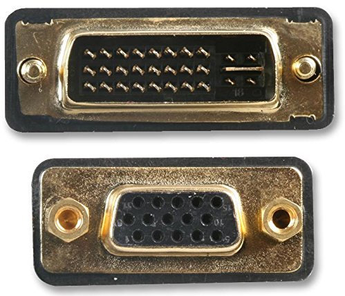 ADATTATORE, DVI MASCHIO-VGA FEMMINA, Adattatori Interserie Connettori QTY X 1