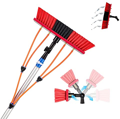 Ywanwj 3~12m Window & Solar Panel Cleaning Kit - Extendable Water Fed Brush, Roof Cleaning Tools