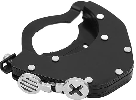 Fockety Universal Drosselklappenschloss, Motorrad Tempomat Motorrad Drosselklappenschloss Kits, Schwarze Schloss Hilfsklemme, rostfreie, einstellbare Steuer Drosselklappen Hilfsschloss