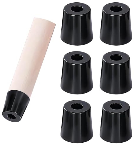 Qrity 20 PCS Bumpers Pads Rubber Feet, Floor Protector Cabinet Leg Pads, Anti-Slip Furniture Pads, Rubber Cutting Board Feet, D16x12xH12mm