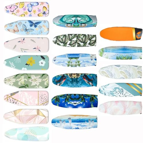 Housse Planche A Repasser Anti-brûlure Housse De Table À Repasser Multicolore 140x50cm Couverture Remplacement Lavable En Machine Montage Rapide (Color : C6, Size : 140x50cm/55x19.7in)