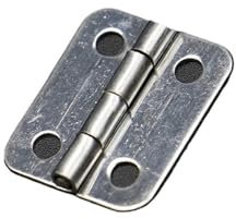 10 Stück 25 mm x 20 mm Silber Türscharniere Schrank Schublade Schmuckschatulle Scharnier mit Schrauben for Möbelbeschläge