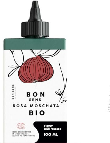 Olio di Rosa Mosqueta Bio - 100% Puro - Olio Anti-età, per Viso, Pelle, Capelli, Cicatrici e Smagliature - Ricco di Vitamina C, Omega 3, Vitamine E + A (Retinolo) - 100ml
