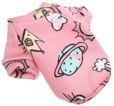 CORHAD Printed Warm Pet Clothes Für Hunde Winter-Outfit Für Kleine Hunde Farbenfrohes Design Waschbar Für Jogging Training Und Aktivitäten Im Freien