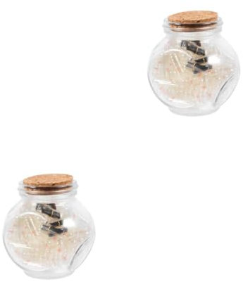 Alipis 2 Ensembles Note Capsule Bouteille Verre Bouteille à Message Souhaitant Bouteille Capsule De Messages Message dans Une Bouteille en Verre Papier