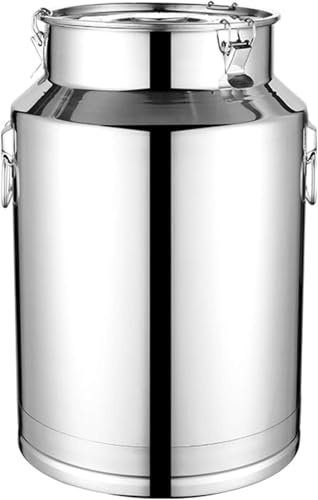 Verdicken 201 Edelstahl Milch C Weinfässer Eimer Milchtopf Tote Jug Luftdichte Lagerung Cister Trsport C, Heavy Duty Milch C Eimer Mit Versiegeltem Deckel, 28L