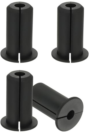 PATIKIL Wall Grommets for Cables 3/4, 4 Pcs Cable Routing Kit Silicone Hole Grommet Feed Through Bushing for Ethernet Accessories with 0.3 (7.5mm) Hole, Black