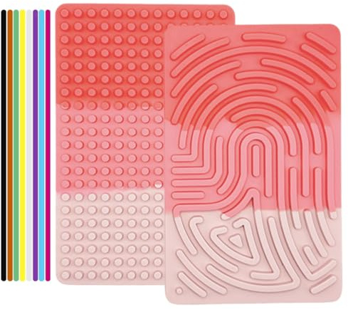 YUPZAR 1 Pezzo Tavola Sensoriale Fidget Toys, Giocattoli Antistress in Silicone, Con 20 Corde, Adatto per Ridurre lo Stress e l'ansia