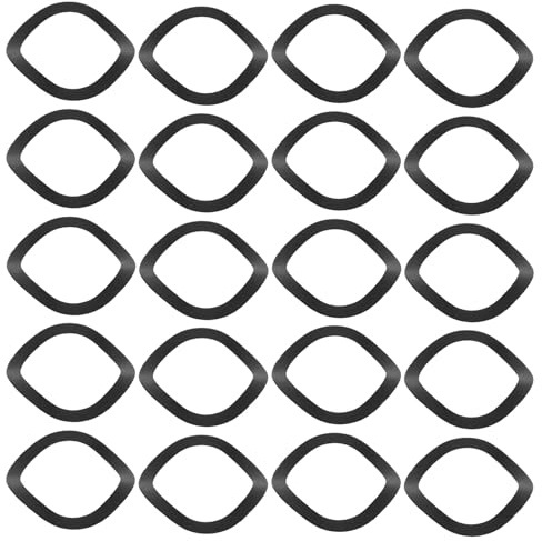 ARTSEWPLY Rondelle Elastiche Ondulate in Acciaio da 16 MM Guarnizioni Nere da 03 MM per Bulloni e Viti Set da 300 Pezzi per Cuscinetti Motore e Riparazioni Elettriche