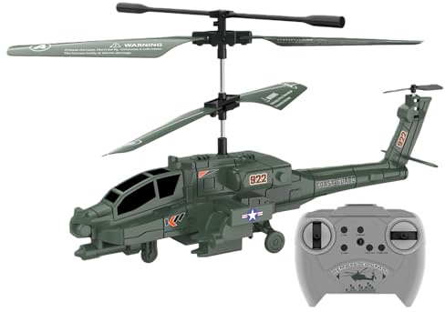 Ferngesteuerter Hubschrauber für | Realistisches wiederaufladbares Flugzeug mit Licht- und Soundeffekten | Flugzeugspielzeug für Kinder, Mini-Hubschrauber | Lustiges Spielerlebnis zu Hause und