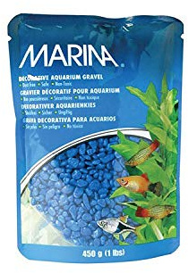 Marina Decorative Aquarium Gravel, 450 g, Blue