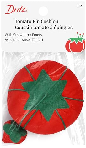 Dritz Tomato Pin Cushion, Red