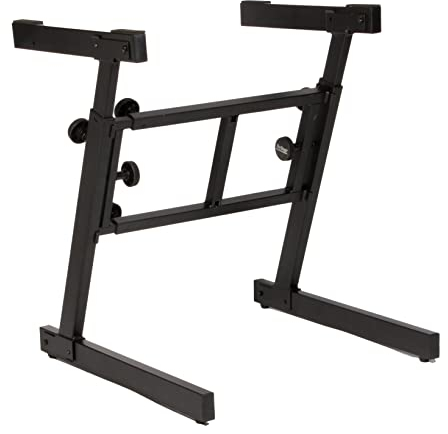 OnStage KS7350 Pro Heavy Duty Folding-Z Keyboardständer, Schwarz