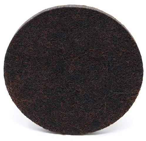 Adsamm® / 100 x feltrini autoadesivi ad alta densità / marrone / Ø 70 mm / tondi / piedini in feltro extra compatto da 5.5 mm di spessore / pad protettivi per arredi Adsamm® Quality