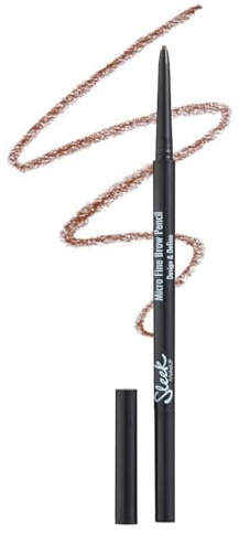 Sleek MakeUP Micro-Fine Brow Pencil for Precise Hair Like Strokes, Waterproof, Long Lasting, Dual Ended, Ash Brown