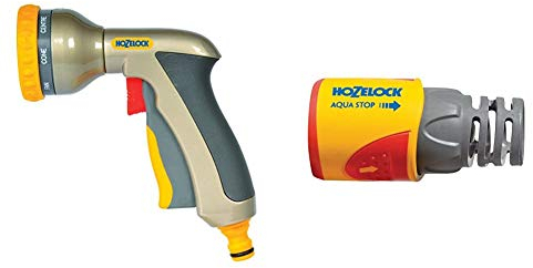 Hozelock Multi Plus Spray Gun & AquaStop Connector Plus (12.5mm & 15mm)