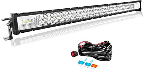 Willpower Led Lichtleiste Balken 12V 24V 42 540W für Auto Offroad KFZ | Lightbar Arbeitsscheinwerfer, mit 12V Kabelbaum, 6000K Weiß, IP67 Wasserdicht, Beleuchtung für Traktor ATV Boot Quad