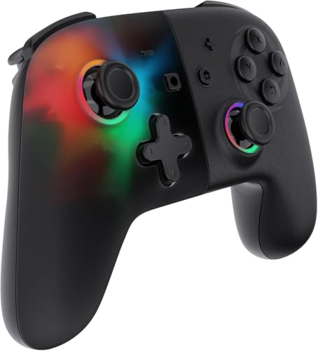 Manette Bluetooth Oniverse pour Nintendo Switch PC Noir et noir transparent
