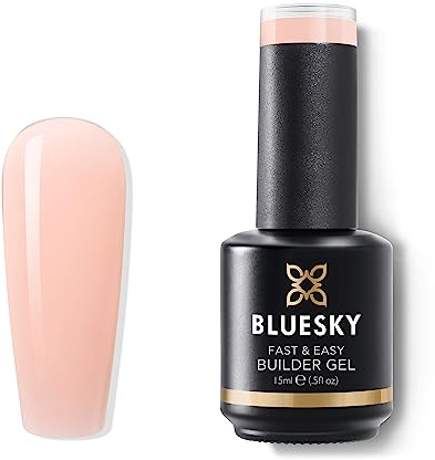 BLUESKY Fast & Easy Builder Gel, einfache und zeitsparende Nagelverlängerung, langer Halt von bis zu 3 Wochen (LBA03 Dusty Rose 15ml)