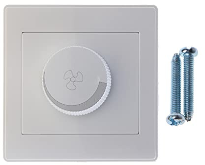 220V Adjustment Ceiling Fan Speed Control Switch Wall Button Dimmer Switch Ceiling Fan Switch Speed Controller Smart 3 Speed 4 Wire Replacement With Dimmer Light Switch Control Kit Wireless Universal