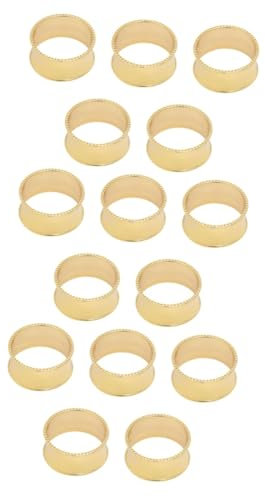 Ciieeo 15stücke Teiliges Edelstahl Serviettenring Oval Dekorativ Für Hochzeiten Feiern Und Dinner Eleganter Tischdekorationshalter Für Restaurants Und Besondere Anlässe