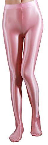Leggings de barniz para mujer, leggings brillantes rojos metálicos, color rosa, pantalones de baile brillantes, pantalones elásticos para fiesta, baile, discoteca, carnaval, ballet, danza