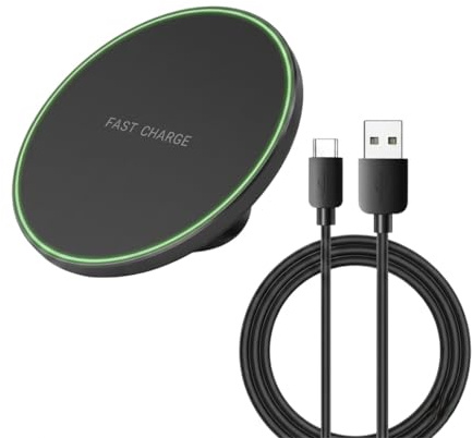 Caricabatterie Wireless veloce da 100W per iPhone 15 14 13 12 X Pro Max 8 caricabatterie per stazione di ricarica Wireless Samsung Galaxy S23 Xiaomi (NERO)