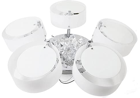 SAUADY Deckenleuchte aus Kristallglas, LED, Mini-Lampe, Kronleuchter aus Kristall, Kronleuchter, modern, für Wohnzimmer, Eingang, Flur, Schlafzimmer, Küche, Lampen [Energieeffizienzklasse A++]