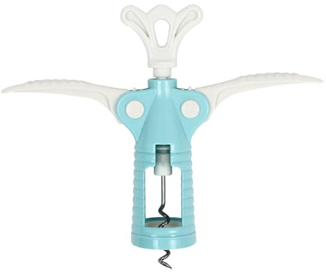 Wine Opener, Multifunctional Wing Corkscrew Wine Bottle Opener for All Cork Stoppered and Beer Cap Bottles,Corkscrew with Stopper Setfor Opening Most Wine Bottles with Banquet, Restaurant, bar (Blue)