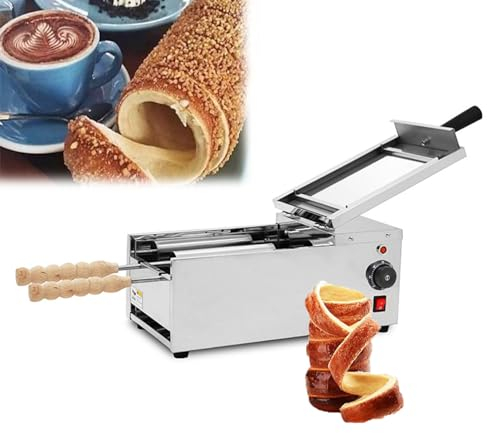 ExoticaBlend Horno Eléctrico para Pasteles con Chimenea con 2 Rodillos para Hornear, Rango de Temperatura de 50 °C a 300 °C, Parrilla para Panecillos con Chimenea