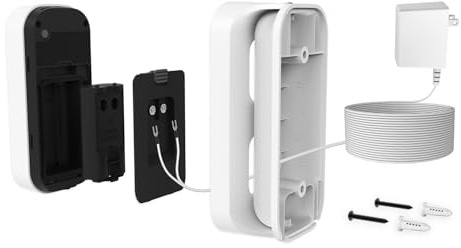 myQ Smart Garage Door Video Keypad Wired Power Adapter Kit-Works with Chamberlain, LiftMaster and Craftsman openers, White