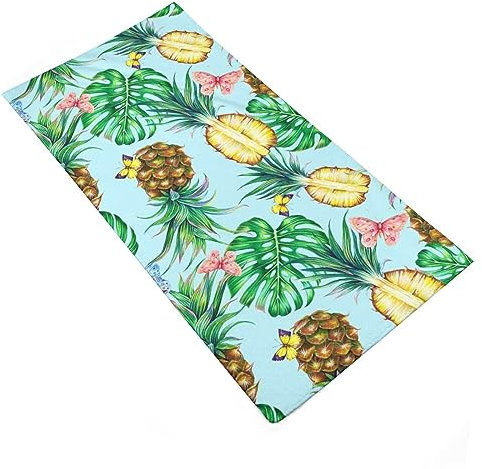 Strandtücher, Sommer Blauer Himmel Blume Schmetterling Ananas Tropische Blätter Strandtuch Mikrofaser Badetuch Tragbares Duschtuch Für Strand Damen Pool 80X130Cm