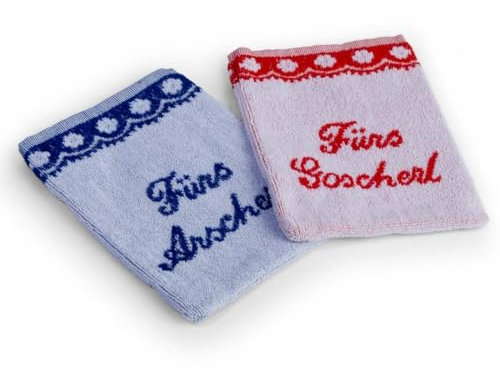 Waschlappen-Set Arscherl & Goscherl