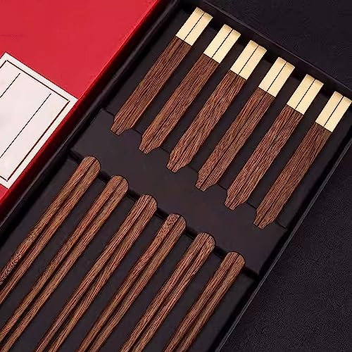 ZGYOZMNG Palillos Chinos Reutilizables para Principiantes Juego Familiar de Palillos Chinos, 6 Pares de Palillos Chinos Reutilizables (diámetro de 27 cm) (Ancho de 27 cm)