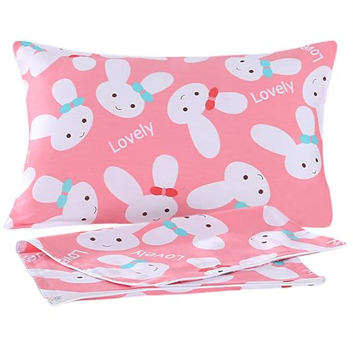 HAMKU 2 Piezas almohada niño Pillowcase,almohada 40x60 CM,Funda de almohada infantil de algodón Toddler Pillowcase fundas de almohada
