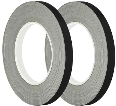 Ctyjia 2 Rollos Cintas Adhesivas, Cinta Aislante Negra de 15mm x 30m, para Aislar y Reparar Cables Eléctricos