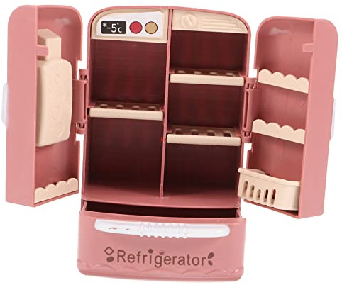 SUPVOX Maßstab Deko Kühlschrank für Puppenmöbel Zubehör Geschenkidee für Geburtstage und Feiertage