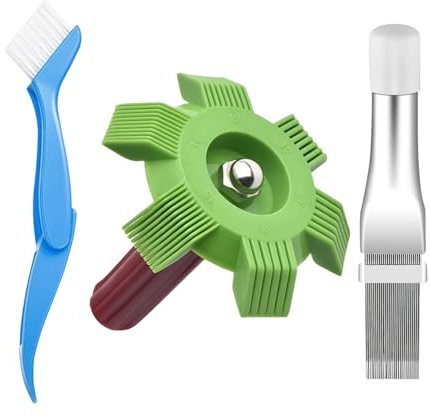 Peine para Radiador,Limpiador De Bobinas para Aire Acondicionado Y Condensador | Herramienta Reparación Radiadores, Evaporador AC, Accesorios Hogar Adultos y Profesionales Interior Exterior Taller