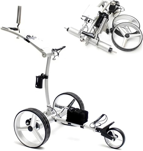Nuxyyds Electric G-olf Trolley | 36-Hole Lithium Battery Trolley | 9 Speed and 30° Climbing Ability | Foldable Fits in car trunk | GO/Stop Memory | Suitable for All Terrains