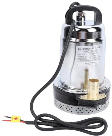 Spacnana Submersible Pump 180W 26FT High Lift 1 Inch Outlet Deep Well Pump 12V DC Stainless Steel for Agricultural Garden Home Use